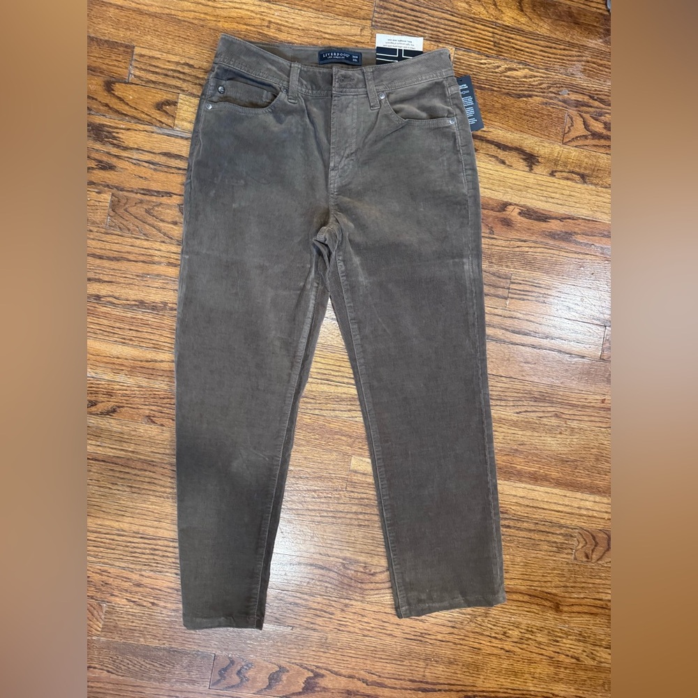 Liverpool Men's Corduroy Pants in Brown